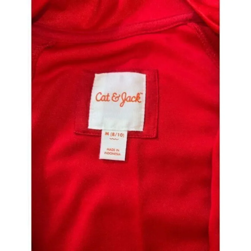 Cat & Jack Boys Red track jacket‎ size 8/10